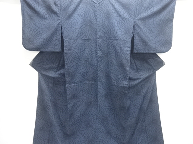 JAPANESE KIMONO / ANTIQUE FLORAL PATTERN SHIOZE HITōE KIMONO